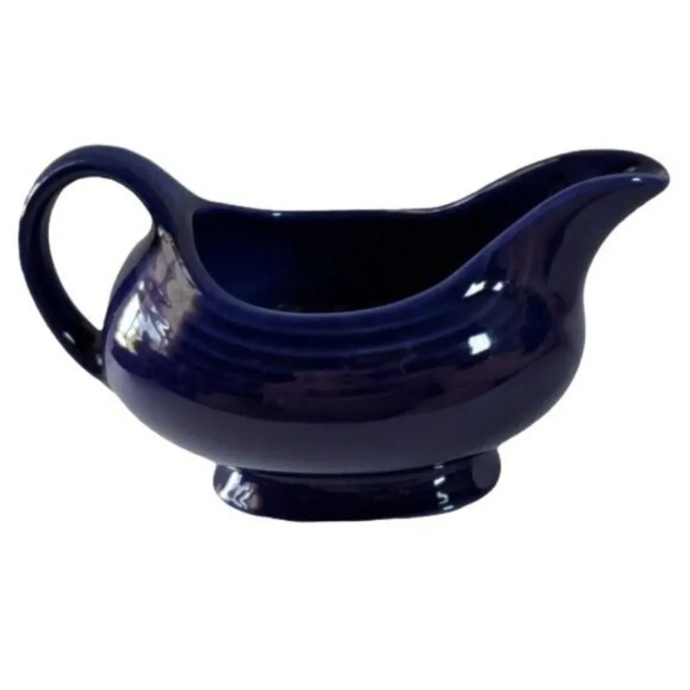 Fiestaware Fiesta CERAMIC Gravy Sauce Boat Dish Twilight Blue 18.5 OZ CONTAINER